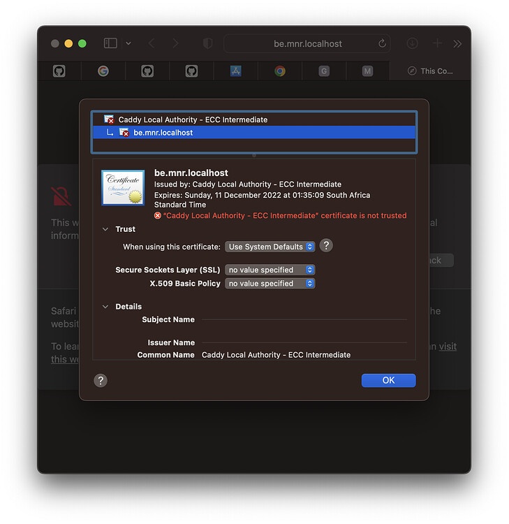 How to add certificates to keychain Help Caddy Community