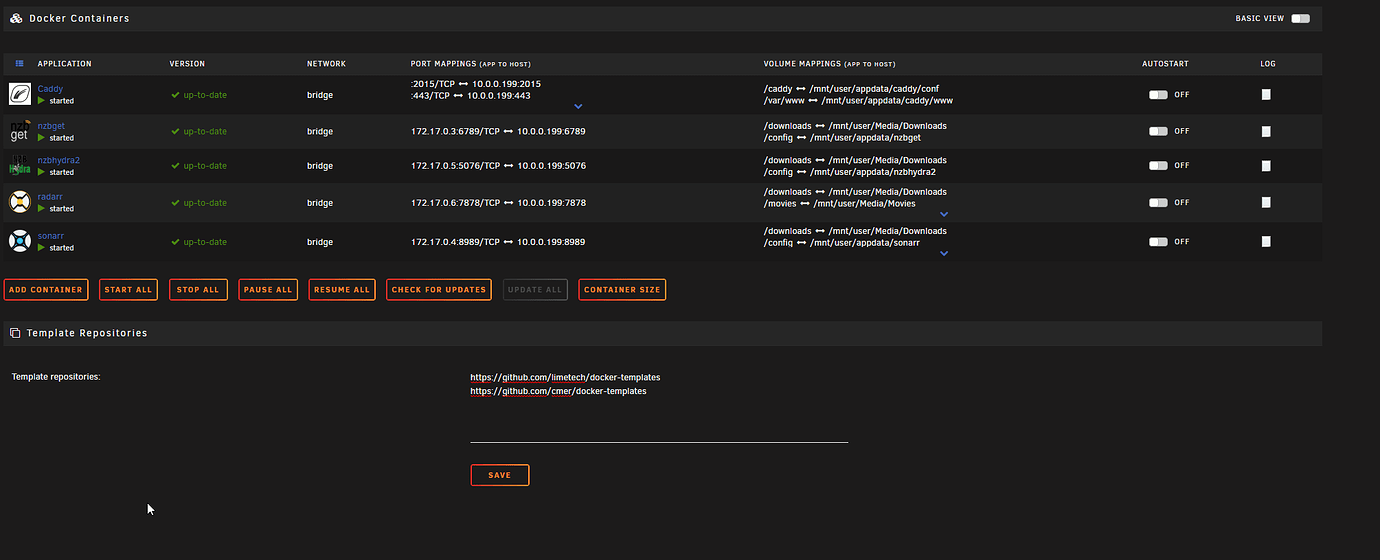 Caddy v2 docker in unraid Help Caddy Community