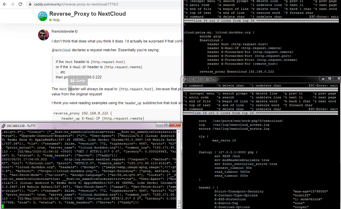 Reverse_Proxy to NextCloud Help Caddy Community